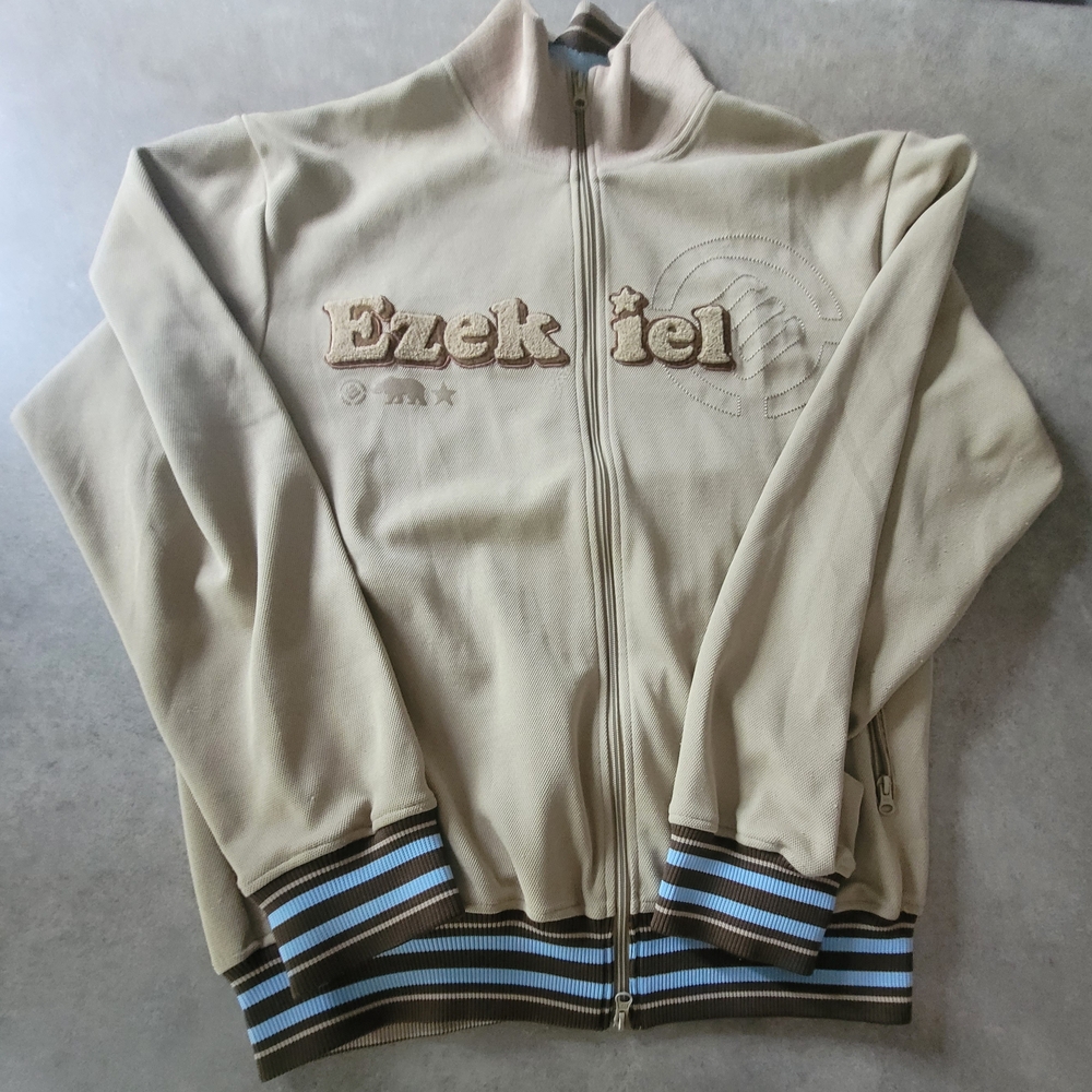 Ezekiel Beige Zip-Up Jacket
